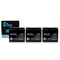 3x Pack - Compatible CSB BATTERY OF AMERICA GP12170B1 Battery - Replacement UB12180 Universal Sealed Lead Acid Battery (12V, 18Ah, 18000mAh, T4 Terminal, AGM, SLA)