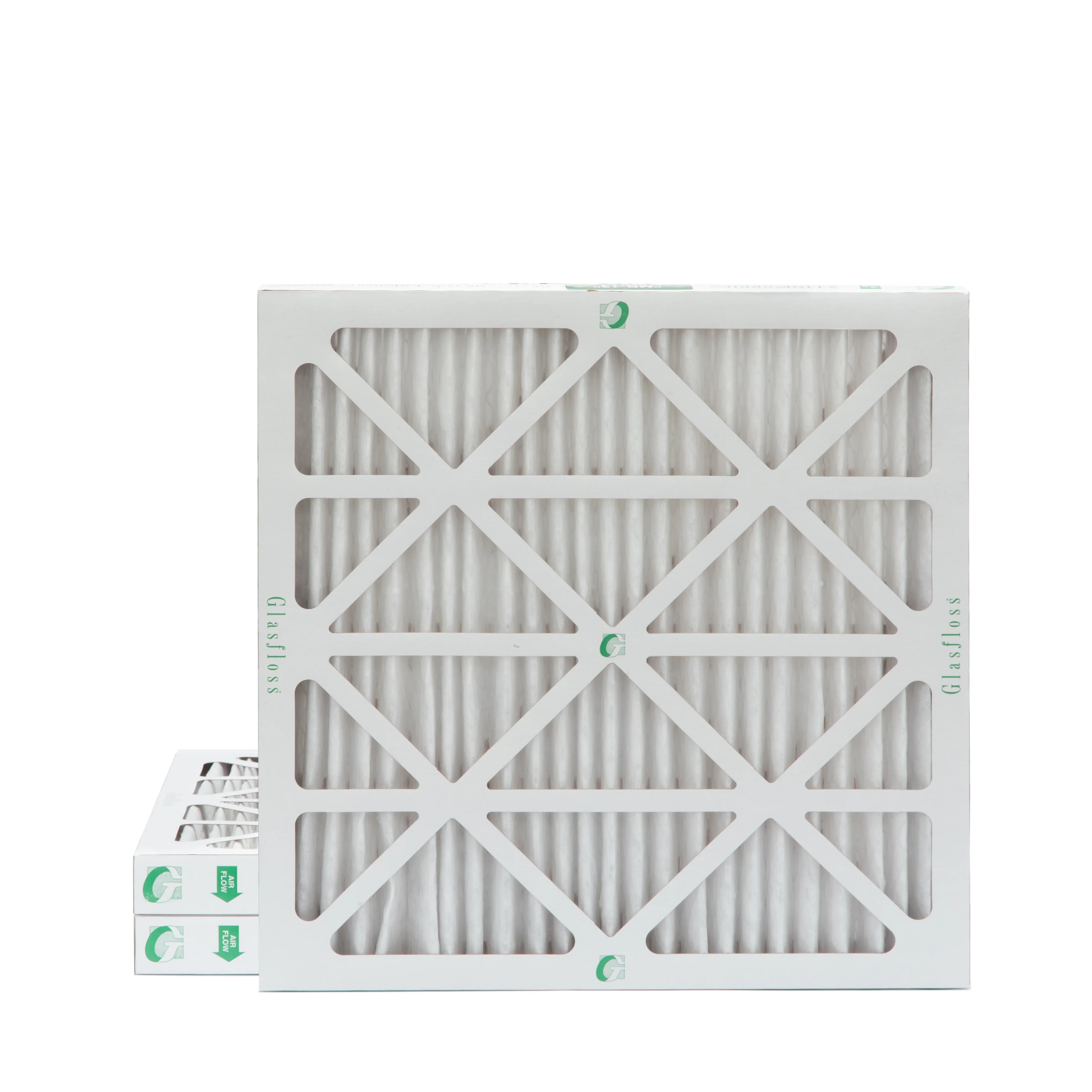 3 Pack of 12x12x2 MERV 13 Pleated 2" Inch Air Filters by Glasfloss. Actual Size: 11-1/2 x 11-1/2 x 1-3/4