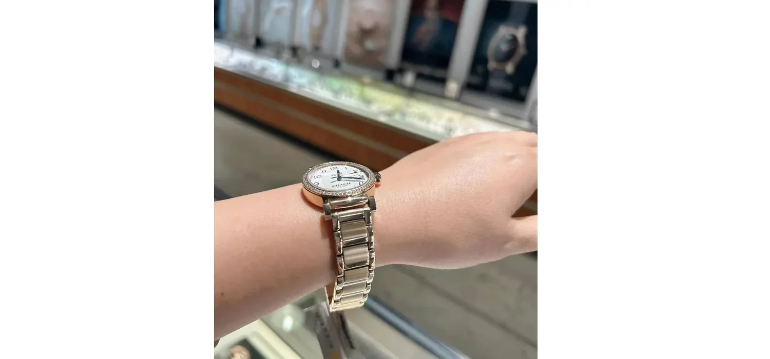 COACH MADISON 14502397 GOLD STAINLESS STEEL WHITE DIAL WOMEN'S WATCH