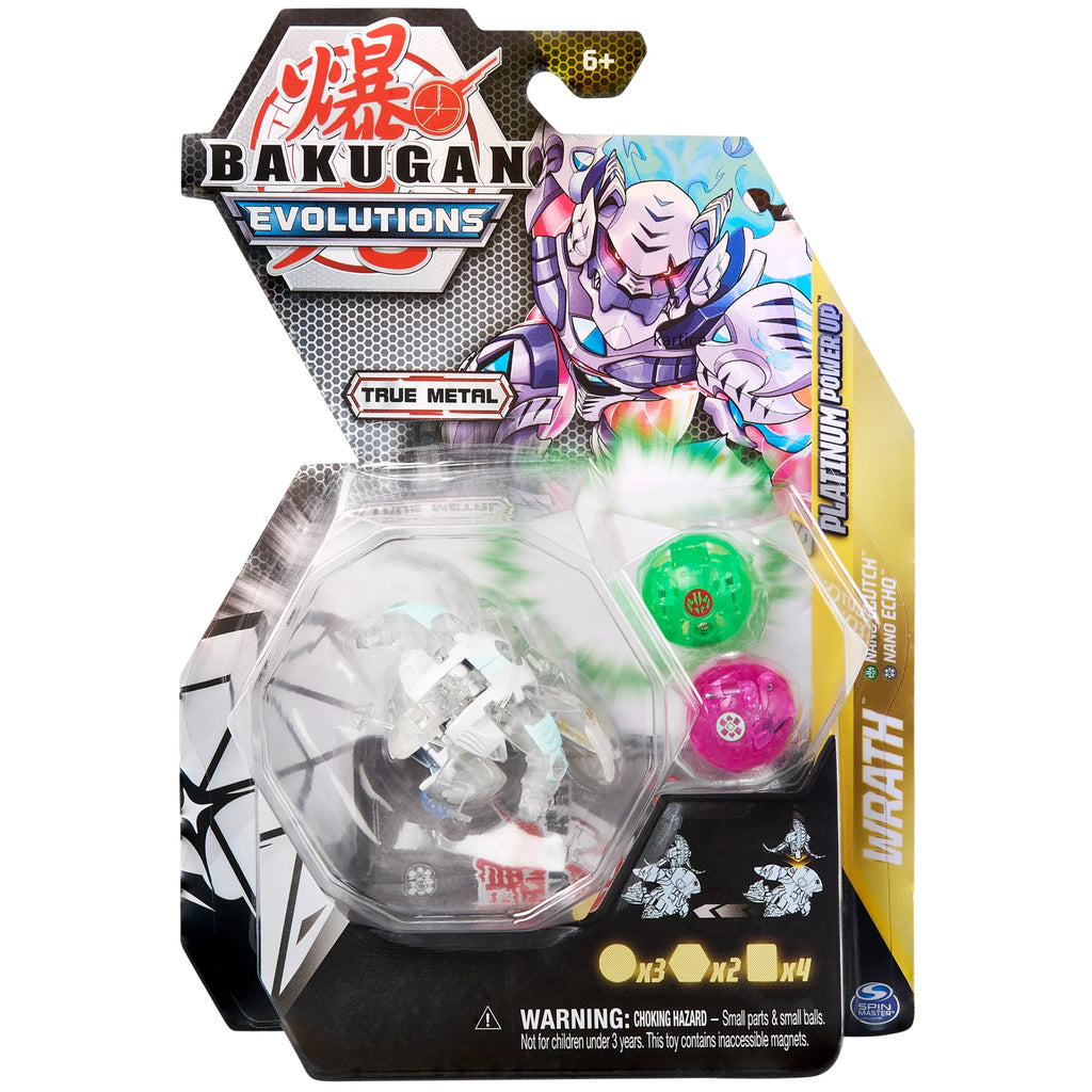 Bakugan Evolutions, Wrath with Nano Echo and Clutch Platinum Power Up Pack