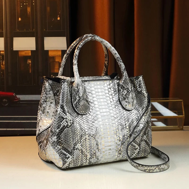 MICHROE PU Leather Handbag For Women 2024 Vintage Style Fashionable Shoulder Crossbody Bucket Bag Versatile Lady‘s Satchel Bag