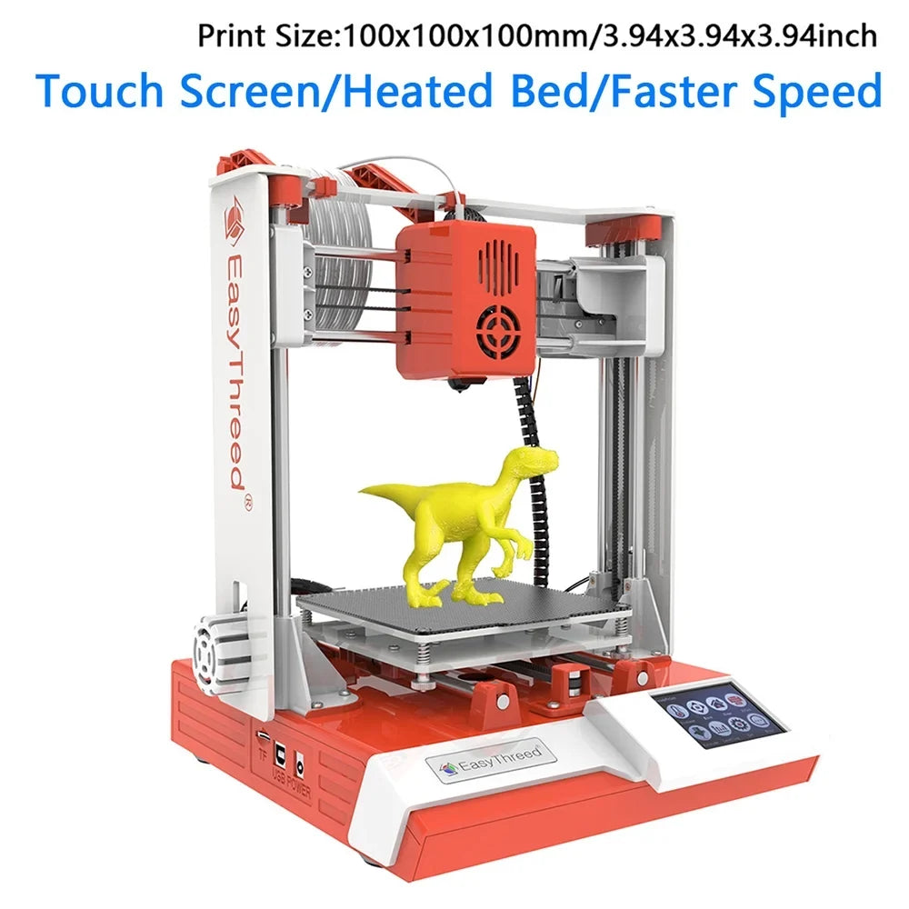 EasyThreed 3D printer,Print Size Removable K6 Plus 3d Printer 100x100x100mm/4x4x4inches Print With With Tf Size Removable With Removable With With Hine 100x100x100mm Print 3d-printer Siuke K6 Buzhi