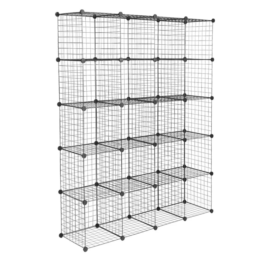 Winado 20-Cube Organizer Stackable Plastic Storage Shelves Design Multifunctional