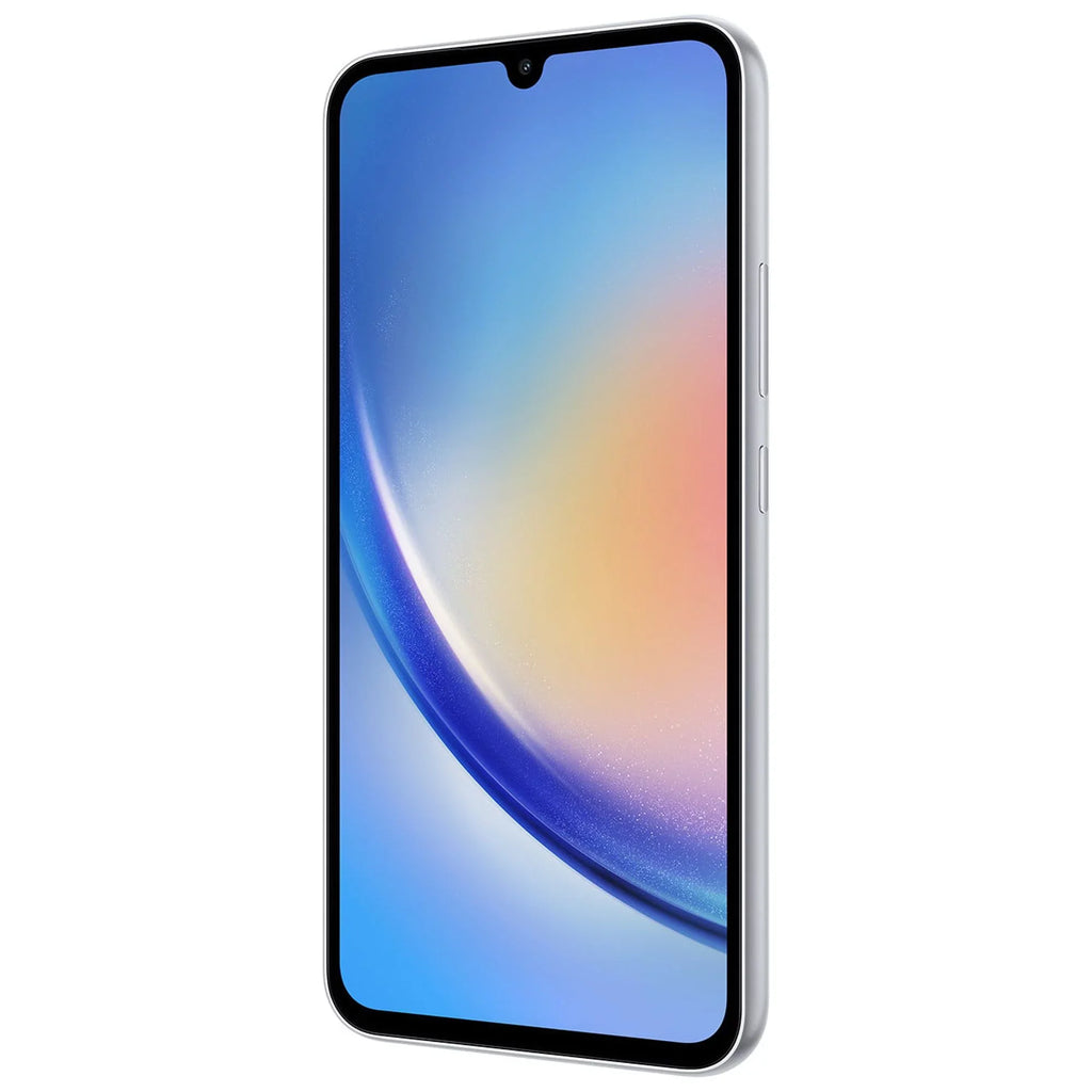 Restored Galaxy A34 5G A346M 128GB Dual SIM GSM Unlocked Android Smartphone (Latin Variant/US Compatible LTE) - Awesome Silver (Refurbished)