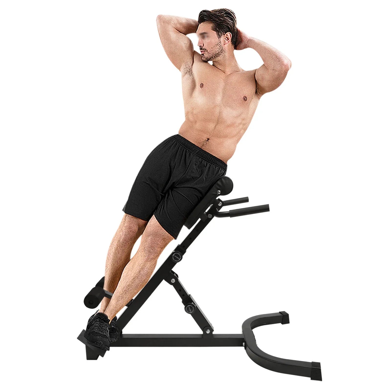 Denest Roman Chair Back Extension Machine - Lower Back Hyperextension Bench -Adjustable