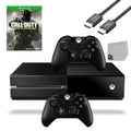 Xbox One Original 500GB Gaming Console Black HDMI Cable 2 Controller Included With Call of Duty Infinite WarFare Game BOLT AXTION Bundle Like New