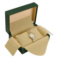 JewelrySupply Rolex Style Green Luxury Watch Box - Tan Inside