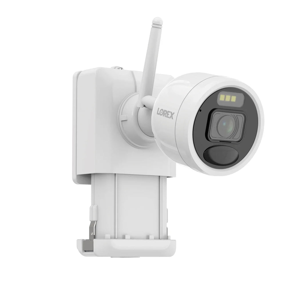 Lorex 2K 4.0-MP 8-Camera-Capable 32-GB NVR System with 4 Outdoor Wi-Fi Battery Security Cameras, White, L4248D-4AA4-E, L4248D-4AA4-E