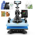 Qhomic 12x10in Heat Press Machine Digital Precise LCD Control Printing Sublimation, Heat Transfer Machine with 360 Degree Swivel Away Printing Transfer for DIY T-shirts, Tote Bags, Mats