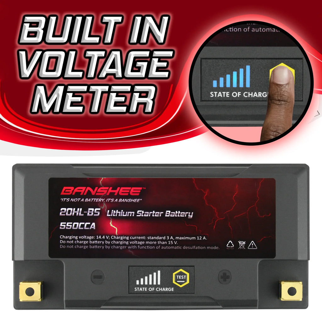 Banshee YTX20L-BS LiFePO4 Motorsports Battery Compatible with Sea-Doo RXT 230 2018 to 2018