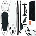 Maboto Inflatable Paddle Board Set Black and White