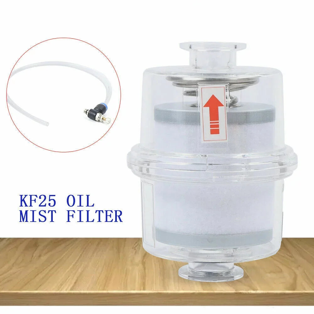 fit Vacuum Pump Fume Separator Exhaust Filter KF25 Interface Oil Mist Filter