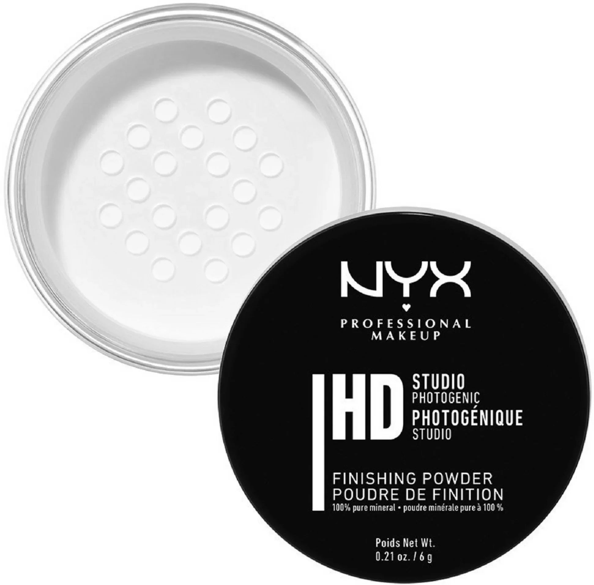NYX Professional Makeup Studio Finishing Powder, Translucent Finish 0.21 oz (Pack of 2)