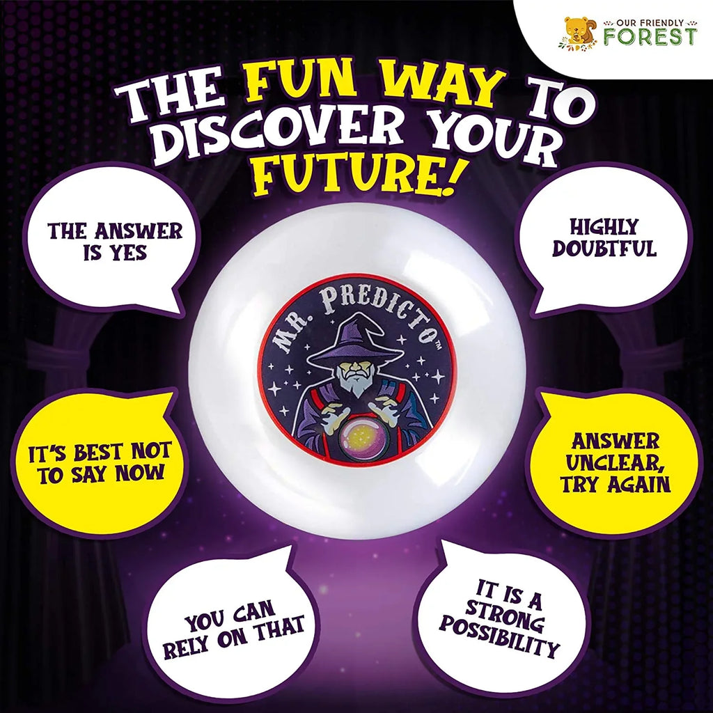 Mr Predicto Fortune Telling Ball The Fun Way To Discover Your Future Ask A Yes Or No Question & Hell Magically Speak The Answer Like A Next Generation Magic 8 Ball Fortune Teller Toy