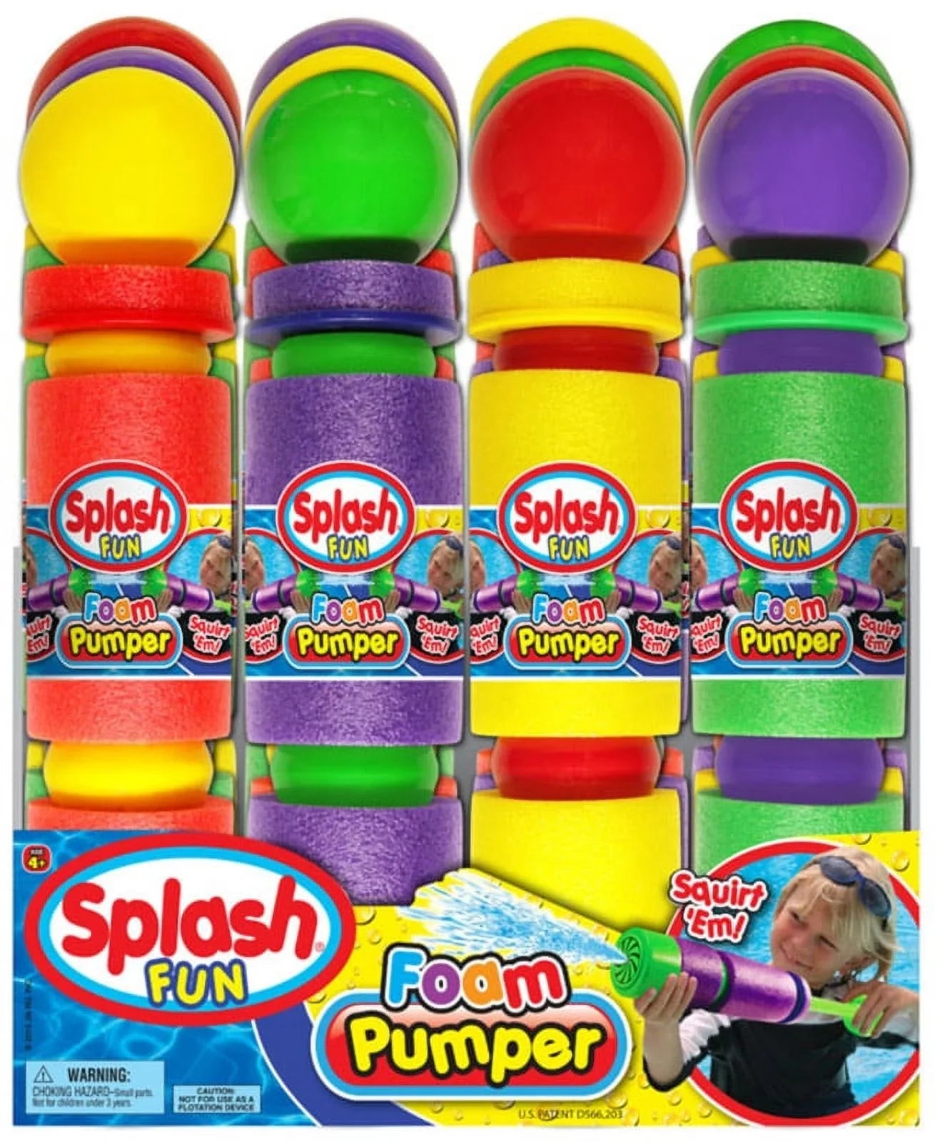 Assorted Color Foam Liquid Pumper Pool Swim Toy