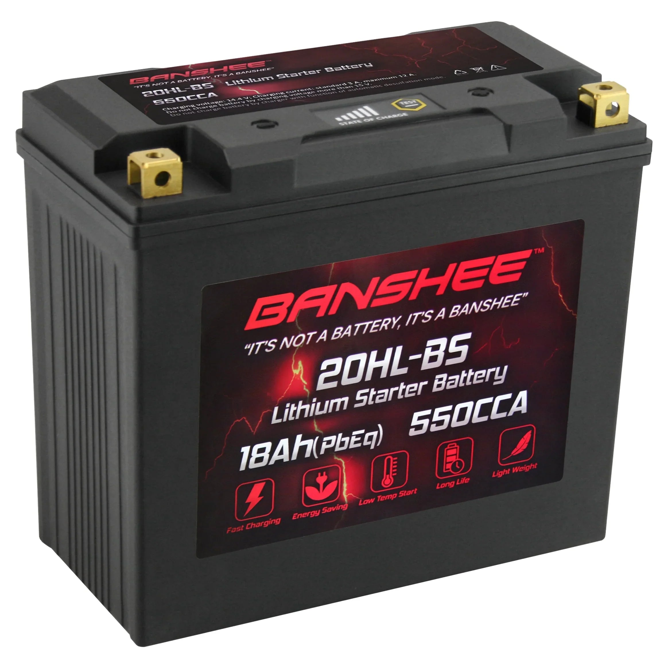 Banshee YTX20L-BS LiFePO4 Motorsports Battery Compatible with Sea-Doo RXT 230 2018 to 2018