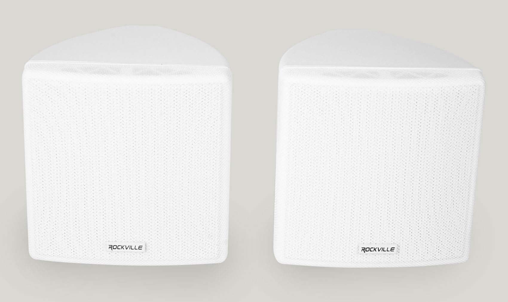 6-Zone Home Audio Receiver+(6) 3.5" White Cube+(2) JBL Pendant+Ceiling Speakers