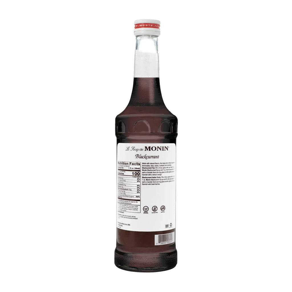 Monin Premium Gourmet Blackcurrant Syrup 750Ml Bottle (Black Currant)