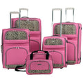 Rockland F07L-PINK 5PC LUGGAGE SET - PINK
